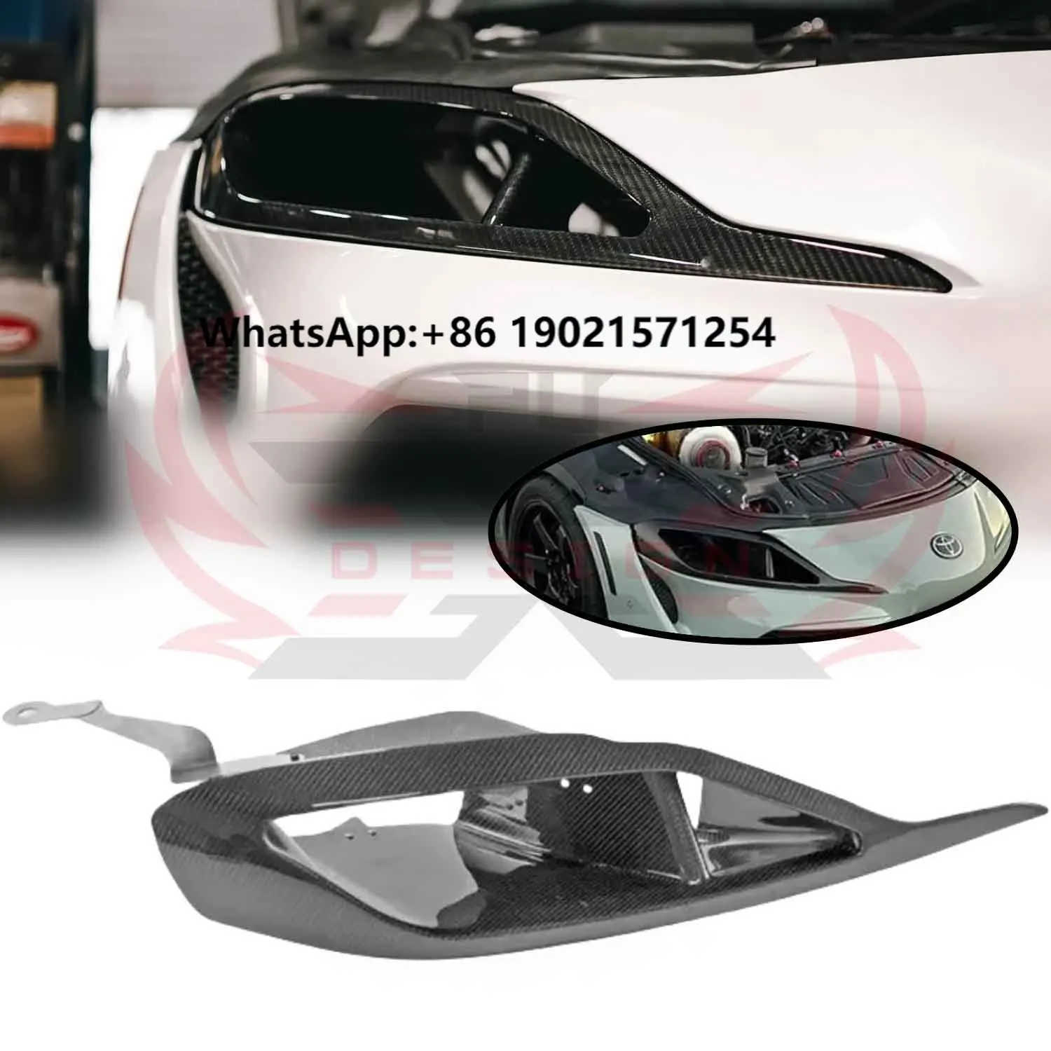 

For 2019+ Supra A90 A91 Vented Head Light air Duct GR supra A90 Vented Headlight