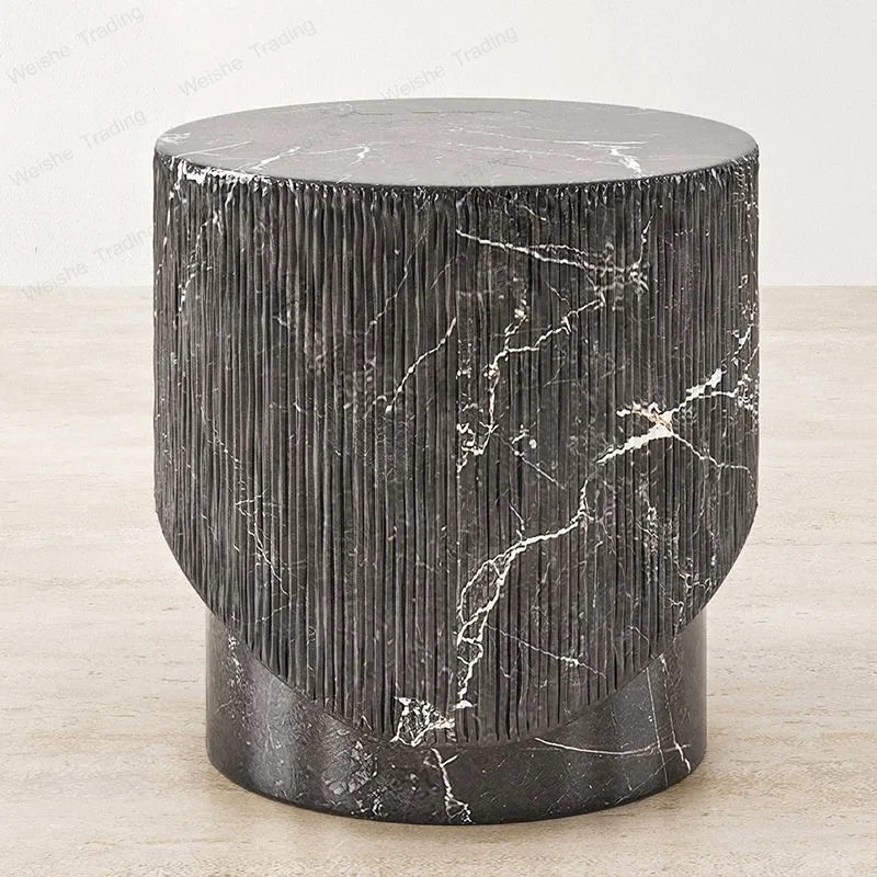 Natural marble edge few designer modern living room home sofa corner few