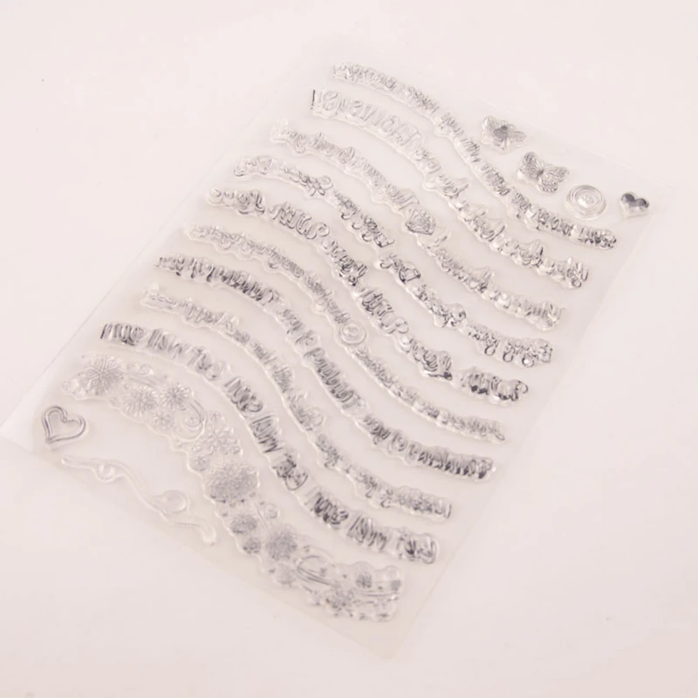 

Handbook Transparent Stamp Scrapbooking Album Stamps for Crafting Silicone Seal