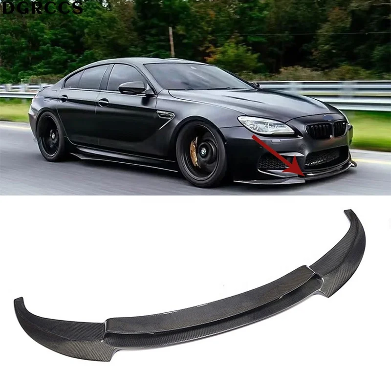 For BMW 6 series F06 F12 F13 M6 2012-2016 V style carbon fiber front lip front bumper front shovel accessory kit