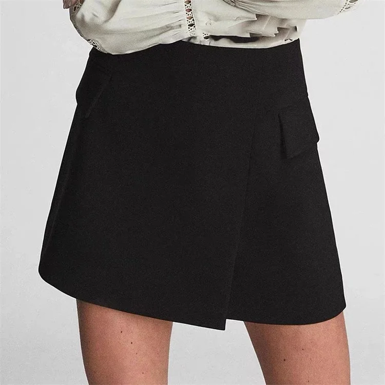 

Susan Faion High Waist A-Line Skirt Women's Spring Summer Color Slimming Skirts Sli Versatile Polyester Fiber