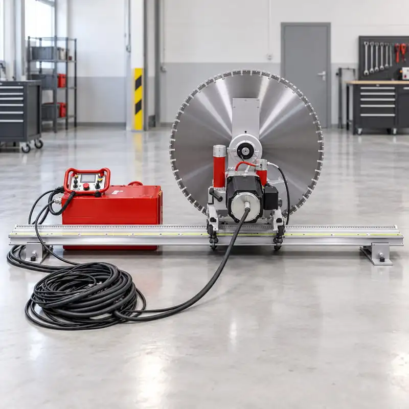 Diamond Wall Cutting Machine Built for Concrete Slabs Customized Controlled Cutting Vertical Wall Saw for Utility Openings