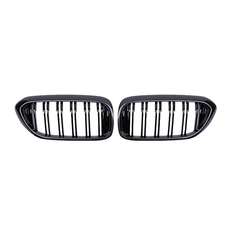 

AEA7-Car Front Bumper Racing Grille Double Slat Kidney Grill For BMW 5 Series G30 G31 520I 530I 540I M5 2017-2020