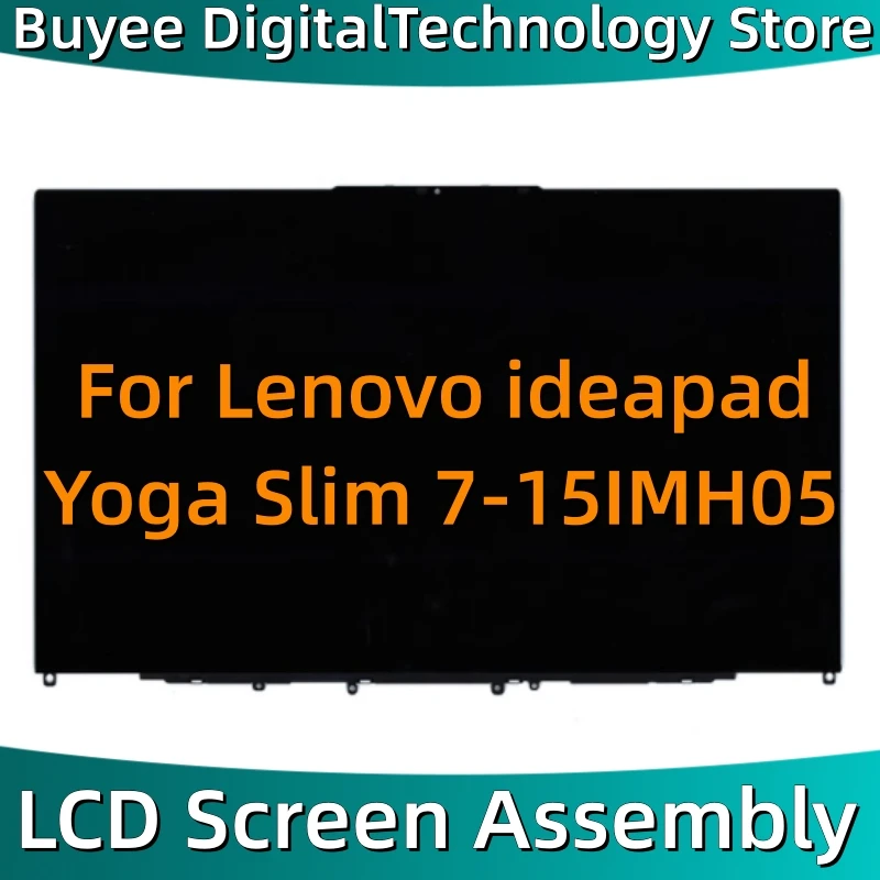 

Оригинальный ЖК-экран в сборе для ноутбука Lenovo ideapad Yoga Slim 7-15IMH05 15,6 дюйма, 5D10W69936 NV156FHM-N69, светодиодный дисплей с рамкой