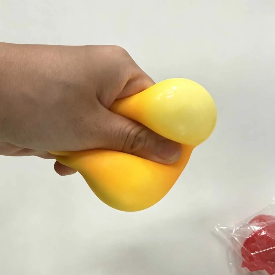 Hot!! Soft Mango Stress Ball Realistic Fruit Squeezable Mango Toy Lightweight for Adults Teenage Classroom Prizes