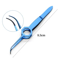 Microscopic Ophthalmic Instruments Iris Forceps Stainless Steel Titanium Alloy Horizontal Pattern Forceps Removal Hair Transplan