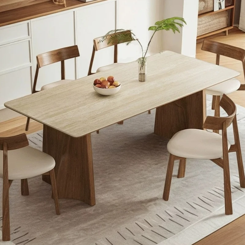 Interior Restaurant Solid Wood Dining Tables Kitchen Interior Dining Tables Luxury Space Saving Table A Manger Home Furniture