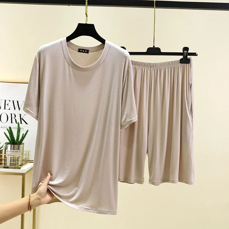 Beige (short sleeves + shorts suit)