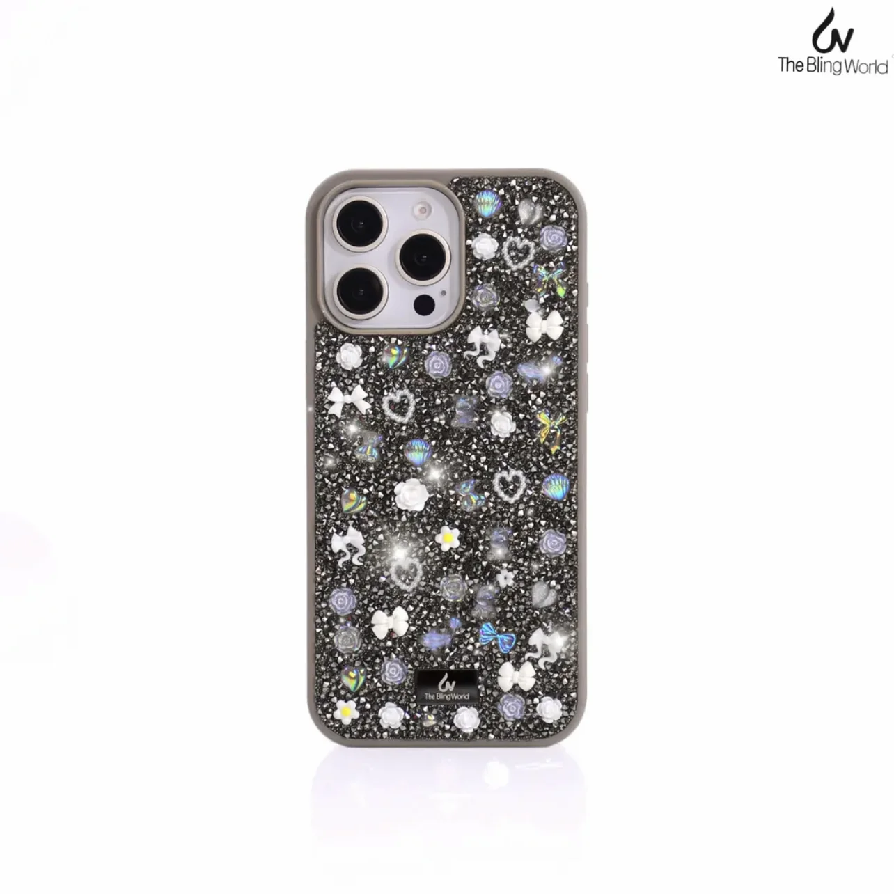 

Full Diamond Trinket Flower For Iphone16promax Phone Case Drilling Luxury For Apple 15plus 14 13 12 11 Premium Flash Drill Case