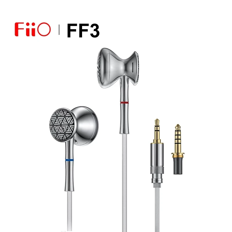 

Original FiiO FF3 Wired Earphones Flat Head Dynamic HiFi Earphone With Bass Super Sound,With3.5mm/4.4mm Replaceable Plug