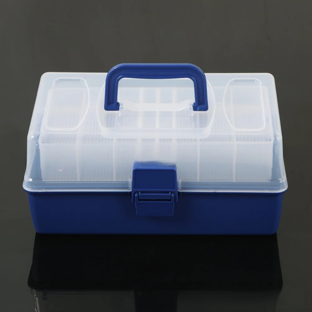 

Коробка для рыболовных снастей и приманок для рыбалки, большая вместимость, регулируемые отделения