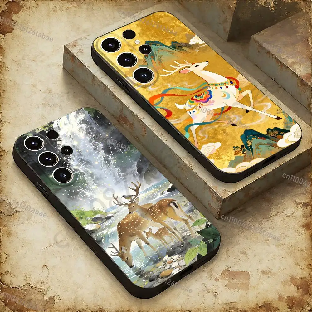 

INS Cute luxurious deer Phone Case For Samsung GalaxyA53,51,72,73,31,30,42 Ultra Protective Phone Shell