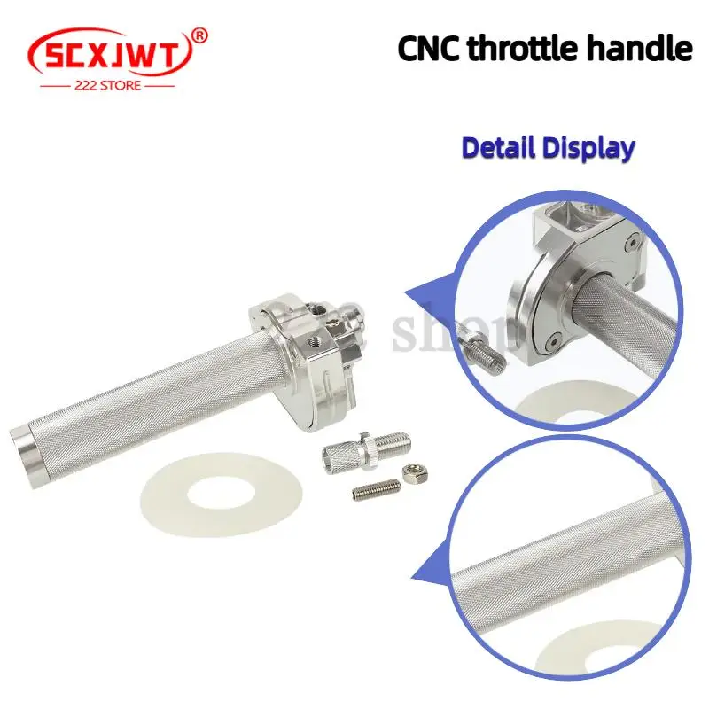 

22 мм 7/8 ''универсальный мотоцикл с ЧПУ алюминиевые поворотные ручки дроссельной заслонки для внедорожного велосипеда ATV Pit 50cc 125cc 150cc 250cc