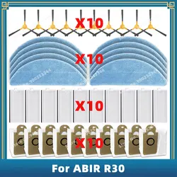 Compatibile per ABIR R30 Robot aspirapolvere pezzi di ricambio di ricambio accessori spazzola laterale filtro Hepa sacchetto per la polvere in tessuto Mop