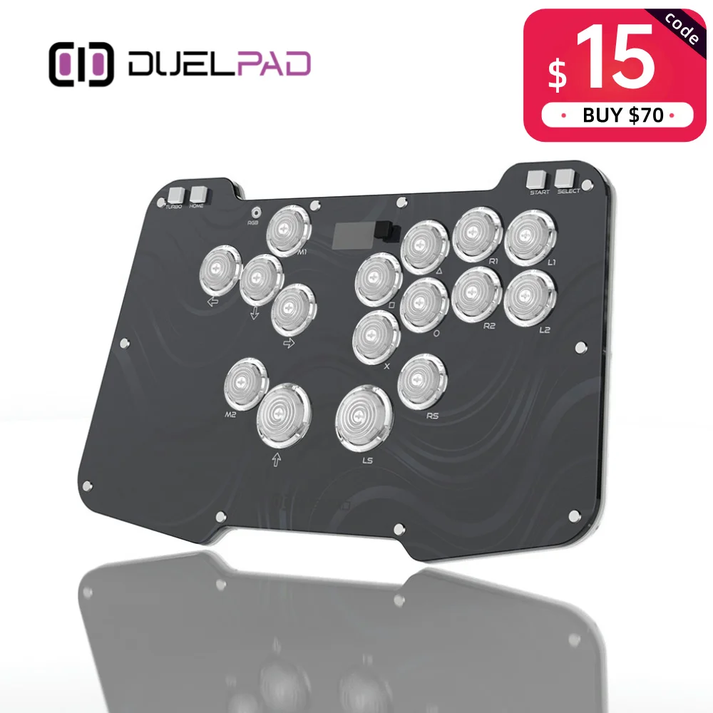 

Duelpad Zen Ergo-split All-button/Stickless/Leverless Arcade Controller For PC/NS/PS4