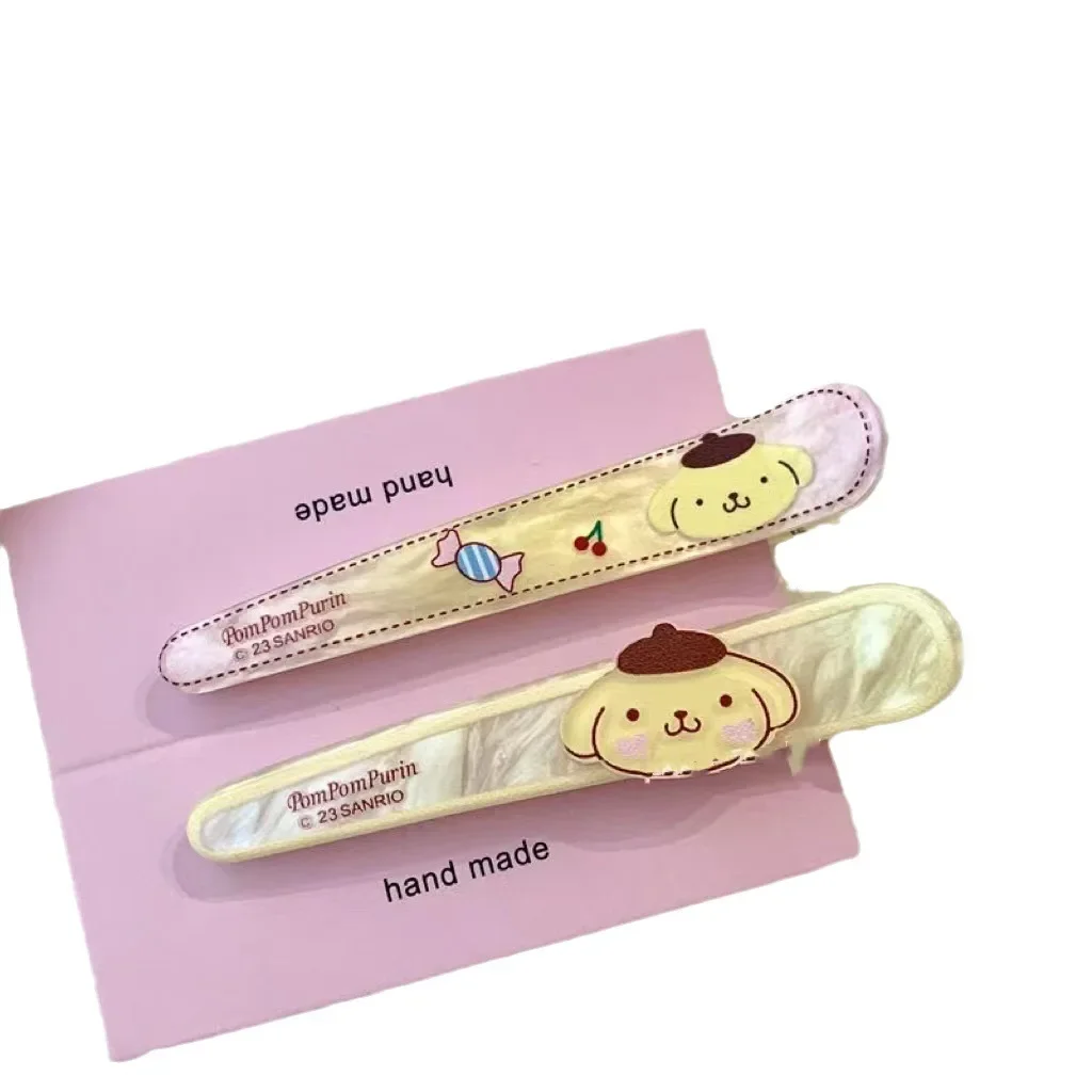 Kawaii Instagram Glitzy Sanrio Hello Kitty Pointy Lip Hairpin Sweet Girl Cute Bangs Clipped Side Japanese Cartoon Headdress Gift