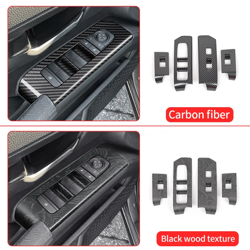For Toyota 4Runner 2024-2026 Power Window Switch Panel Decorative Trim Cover Anti Scratch Upgrade Accessories Modification