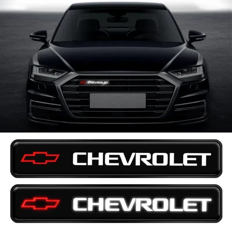 Grade dianteira do carro led logotipo modificado luz para chevrolet equinox silverado trailblazer parafuso cruze captiva faísca tahoe z71 aveo ss
