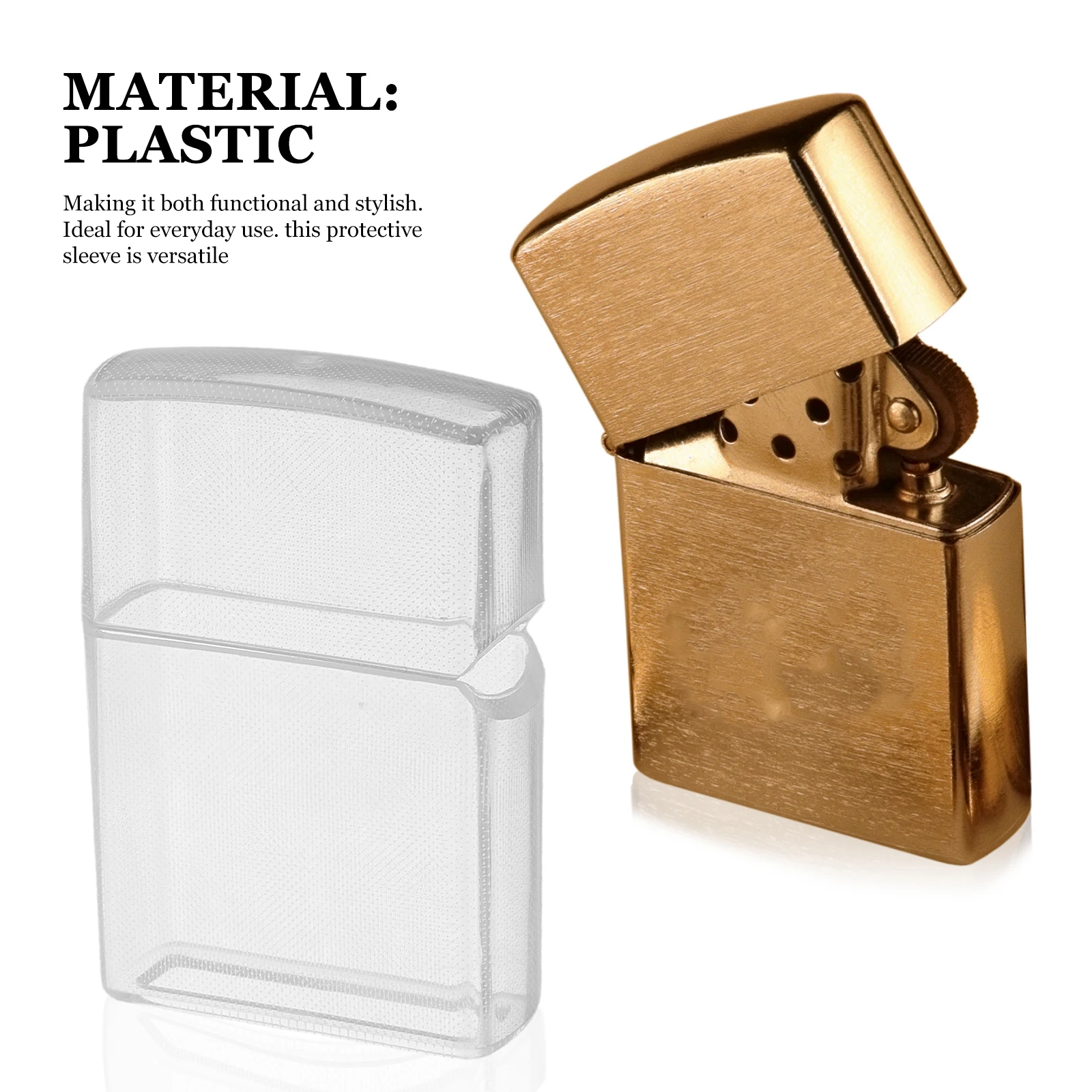 

3 Pcs Lighter Case Cover Storage Box Cases Holder Plastic Cigarette Protective Boxes