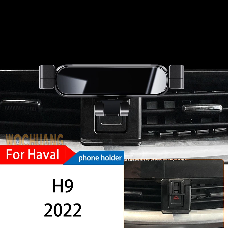 

Car Phone Holder For Haval H9 2022 GPS Special Gravity Navigation Mobile Bracket Rotating Mount Bracket Lnterior Accessories