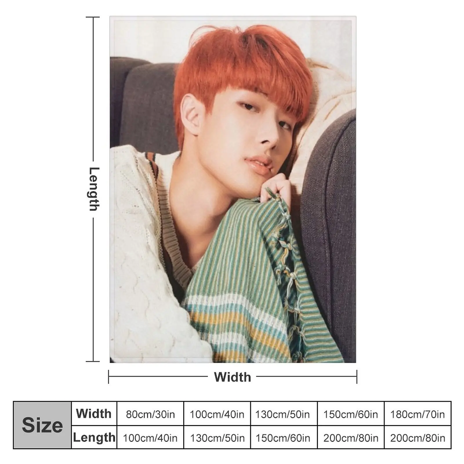 Ateez Mingi Throw Blanket Quilt Blanket Luxury Blanket Soft Plaid Thermal Blankets For Travel