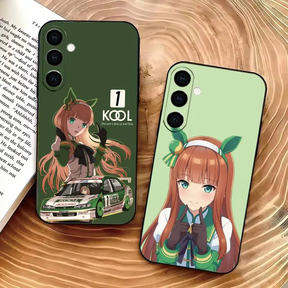 S-Silence S-Suzuka Phone Case For Samsung Galaxy A73,A72,A71,A70,A53,A52,A51,Soft Silicone Black Cover