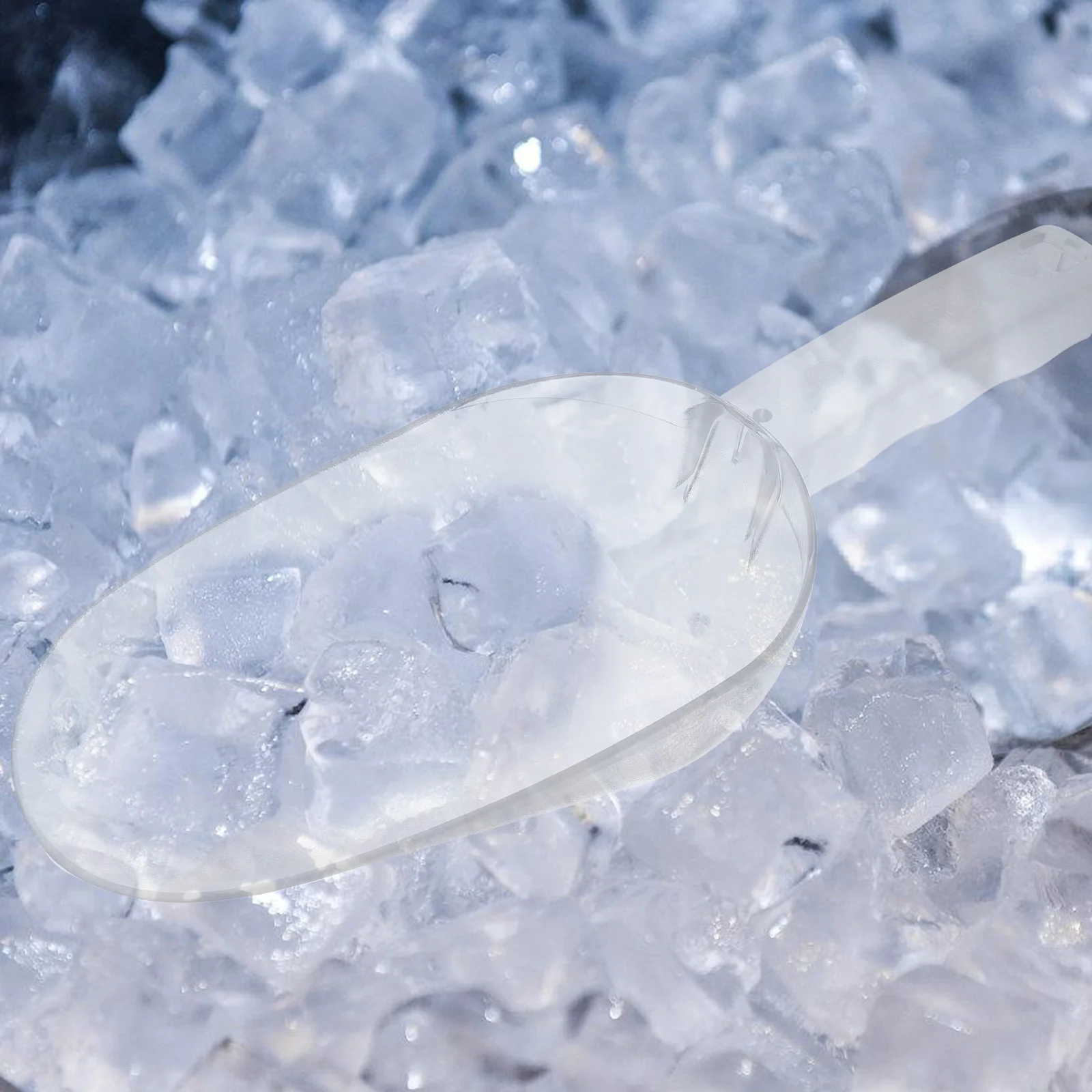 

2Pcs Plastic Ice Scoop Food Cereal Scoop Kitchen Accessory for Moving Serving Storing Rice Grains Flour Dried Fruits Simple