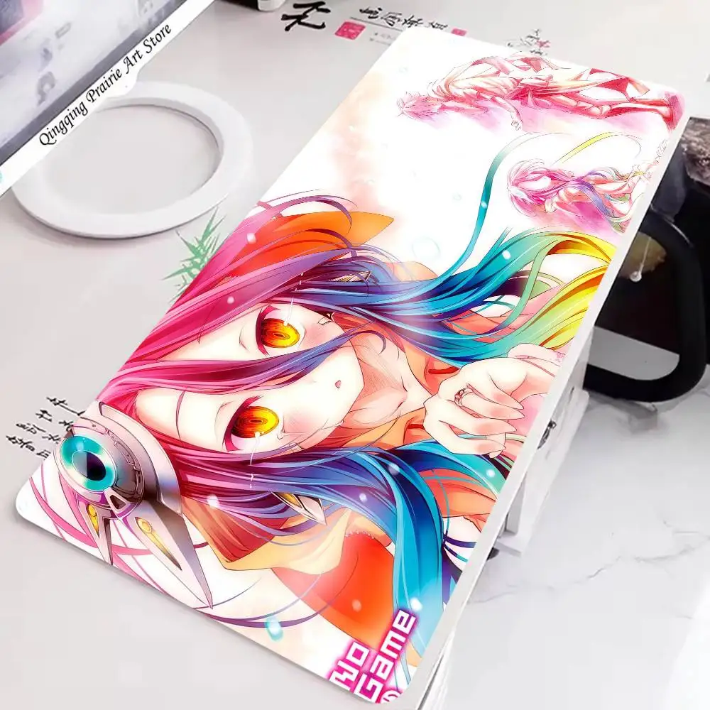 Anime NO GAME NO LIFE Mousepad Non-slip Suitable For Office Computers Laptops E-sports Game Desk Mats XXL Keyboard