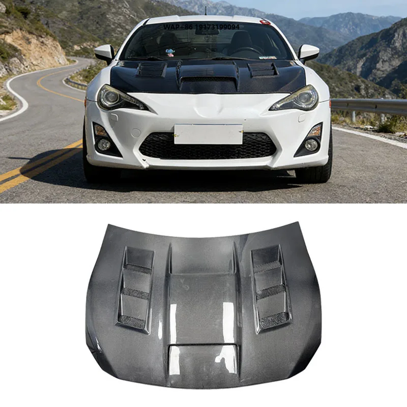 

2 Style Carbon Fiber Hood for 86 GT86 BRZ 2013-2019 Engine Cover Bonnet Body Kit Car Auto Parts Accessories