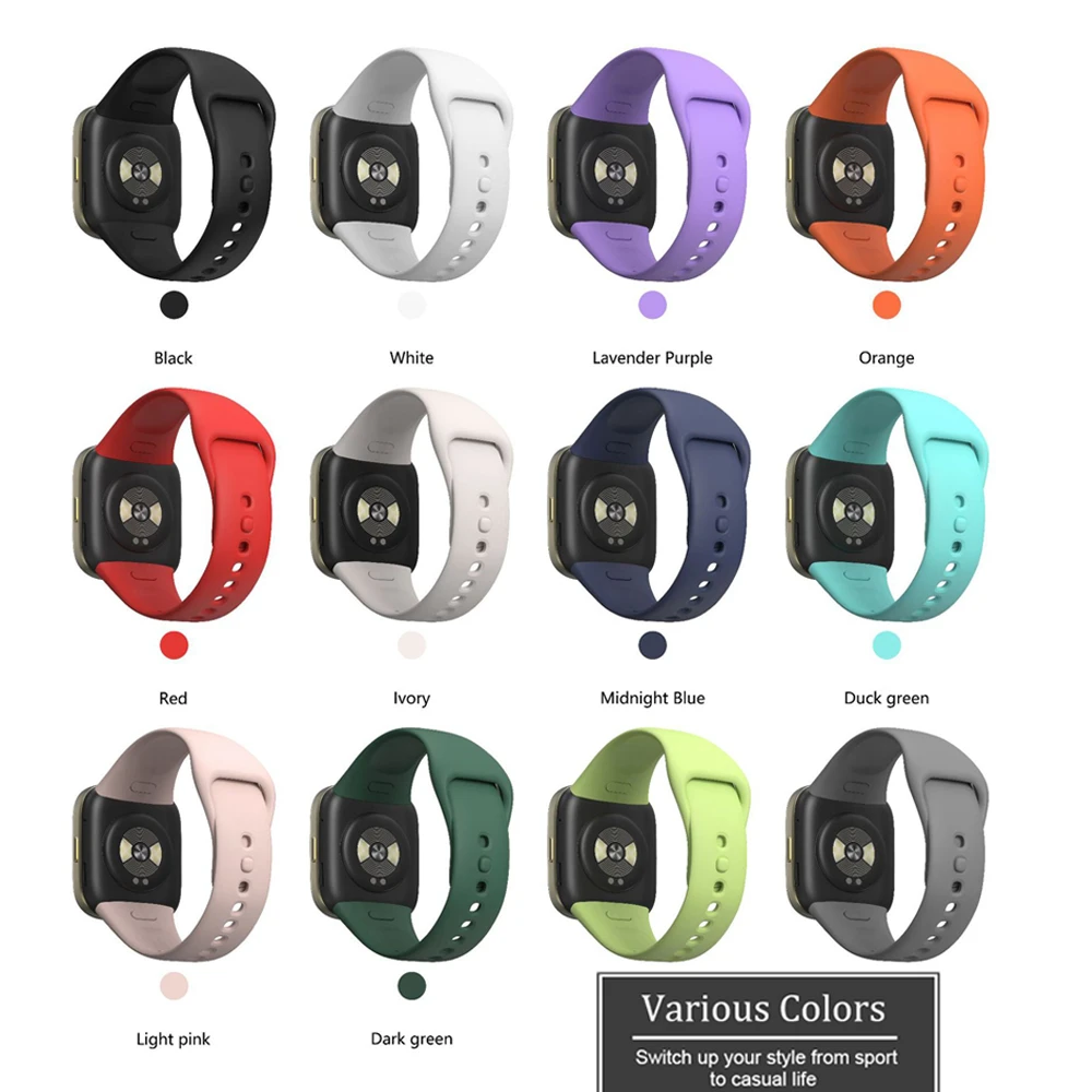 Correa de reloj para Xiaomi Redmi Watch 3 Active/Lite Correa de silicona de repuesto para Xiaomi Redmi Watch 3 Correa pulsera