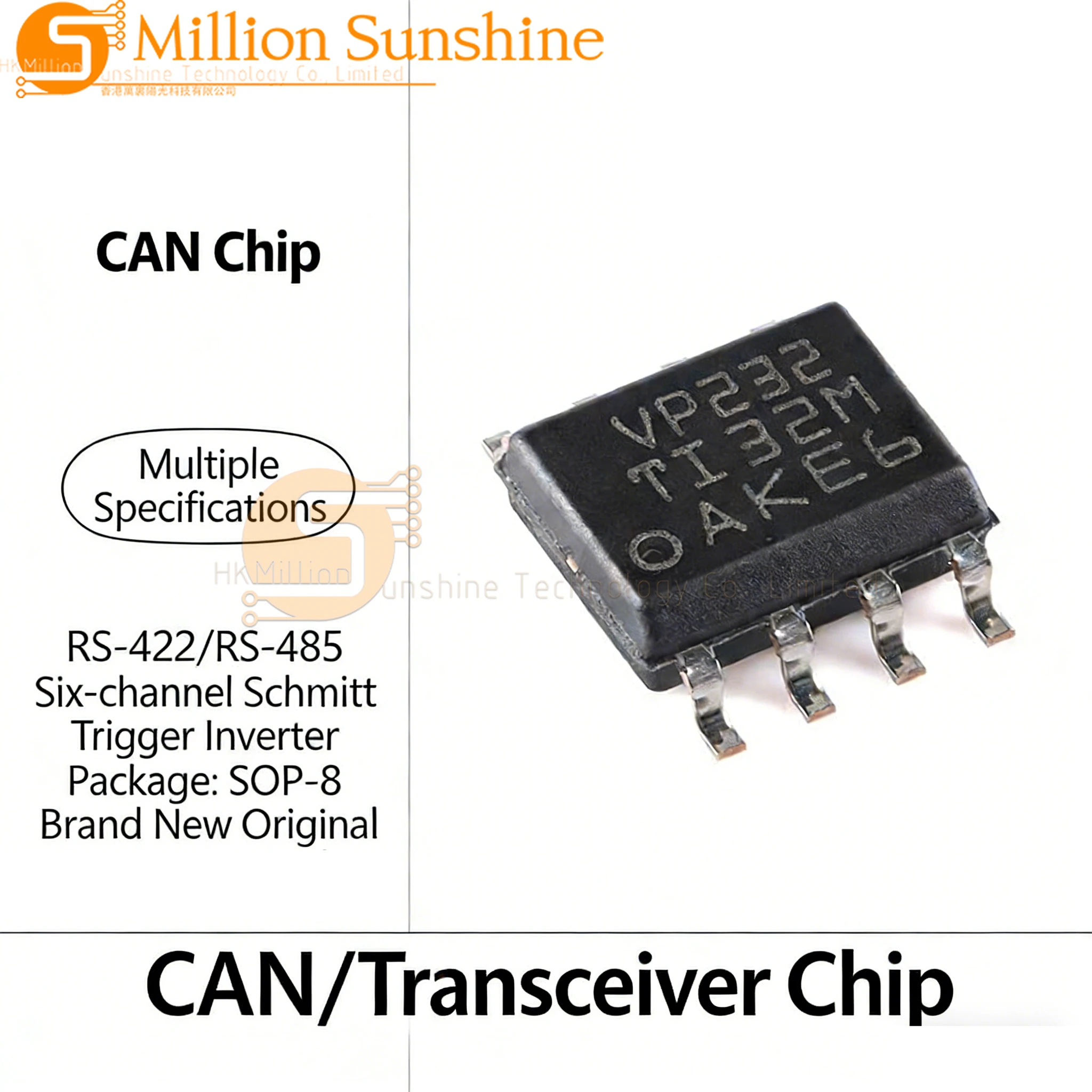 10pcs SN65HVD256DR SN65HVD255DR SN65HVD252DR Transceiver SOIC-8 VP232 VP233 VP234 VP235 VP251 HVD252 HVD255 HVD256