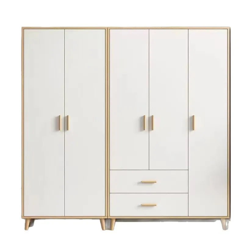 

Solid wood wardrobe household bedroom large wardrobe easy assembly small apartment single wardrobe