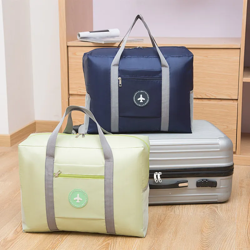 Thickened Luggage Bag Foldable Travel Duffels Large-capacity Travel Bag Airplane Bag Moving Packing Bag Clothing Storage Bag