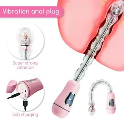 Anal Beads Masturbate Vibrator for Women Sex Toys Vibrators Toy for Adults 18 Female Vagina Stimulate Anus Dilator Masturbators