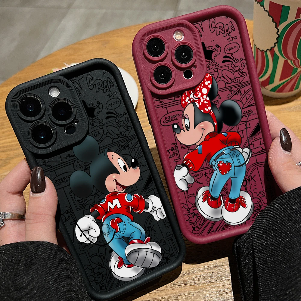 Mickey Minnie Mouse Lovers Phone Case for Vivo V40 V30 SE V30e V29 V25 V23 V21 V23e Y50 Y36 35 Y28 Y21 Y20 Y17 Y15s 4G 5G Cover