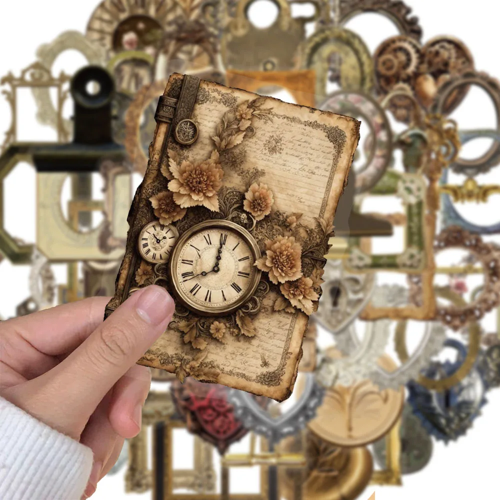 68 قطعة من ملصقات إطار الصورة الإبداعية الرجعية، وديكورات الحسابات، وحافظات الهاتف، وملصقات شخصية للكمبيوتر المحمول #2