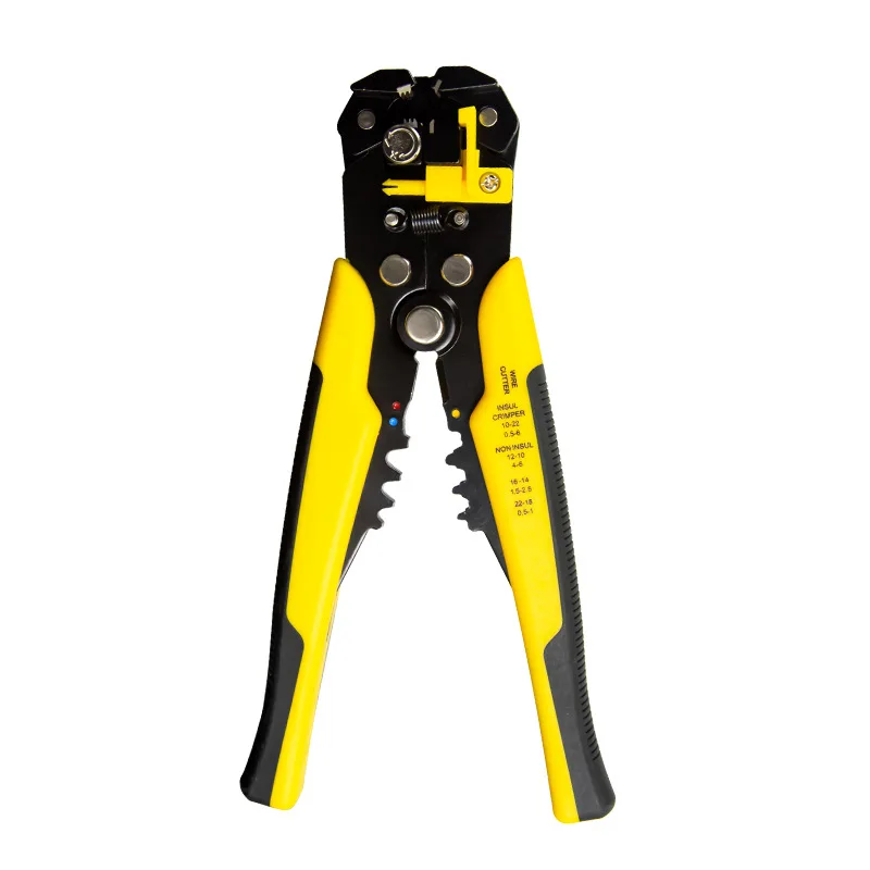

Professional Auto-Adjusting Electrician Wire Stripper Pliers: Multi-Function Cable Cutter Crimper Tool with Insulated Grip
