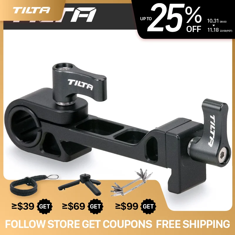 TILTA TGA-SRA 15mm Pojedyncza Płytka Mocująca do Przedłużki Manfrotto do Stabilizatorów Gimbal DJI RS 2 Ronin RS5 RS3 Pro RS3 RS4 — zdjęcie produktu 1