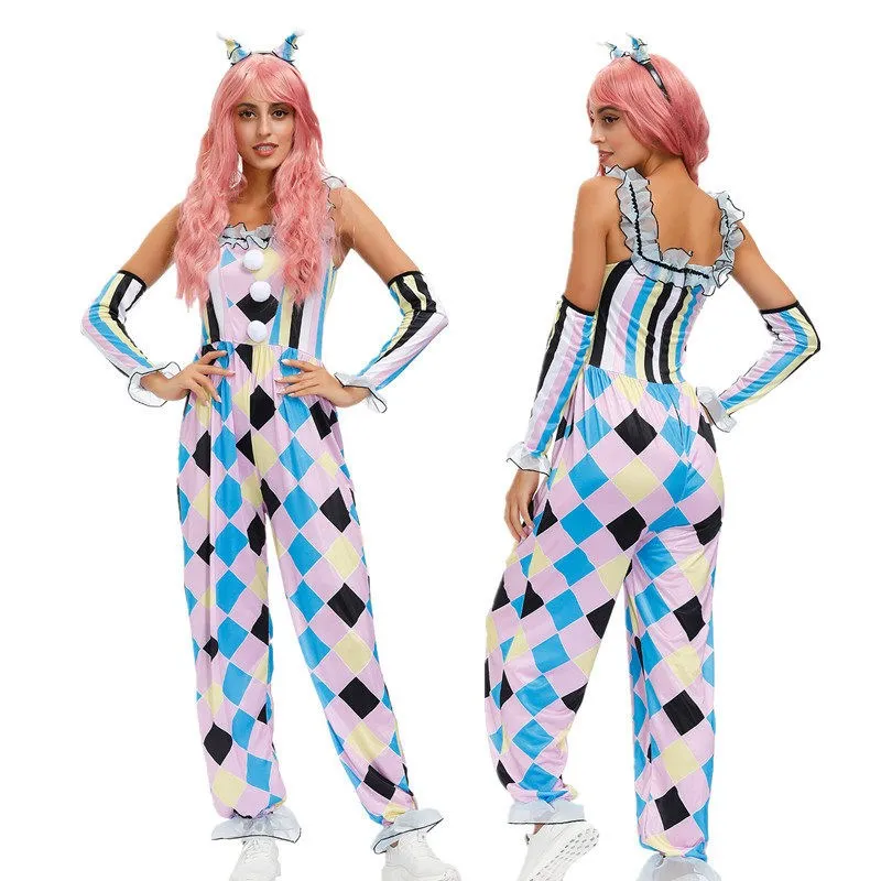

Beautiful Parisian Clown Halloween Costume Cosplay Outfit for Adults Suitable for Business Performances And Theme Parks