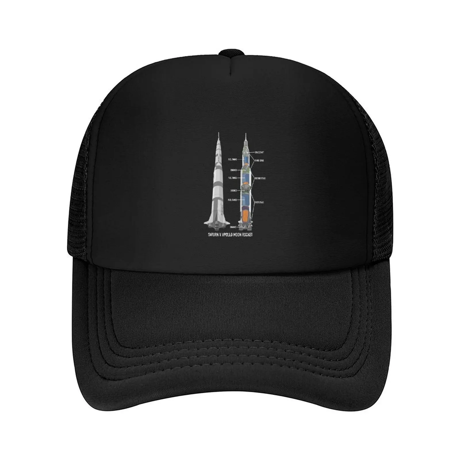 

Saturn V Apollo Moon Landing Rocket Cutaway Diagram Gift Baseball Cap Funny hats Christmas Hat Dropshipping Sun Cap Mens Women's