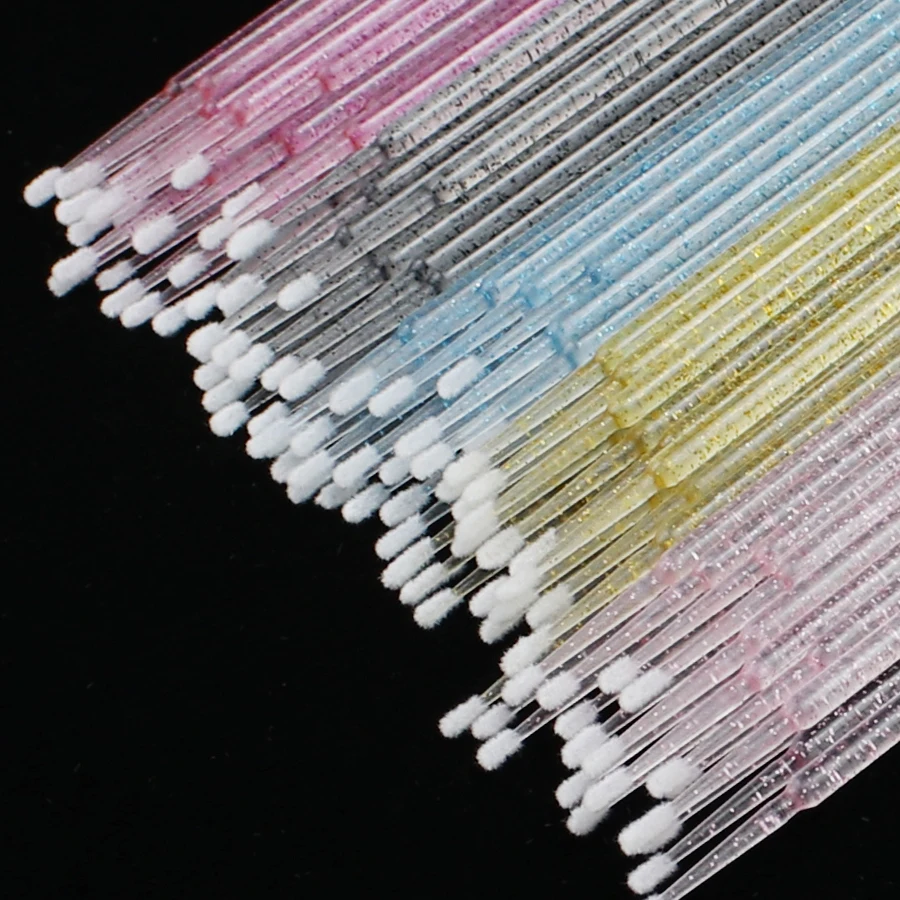 1000 Pcs Disposable MicroBrush Eyelashes Extension Individual Lash Removing Swab Micro Brush For Eyelash Extension Makeup Tool