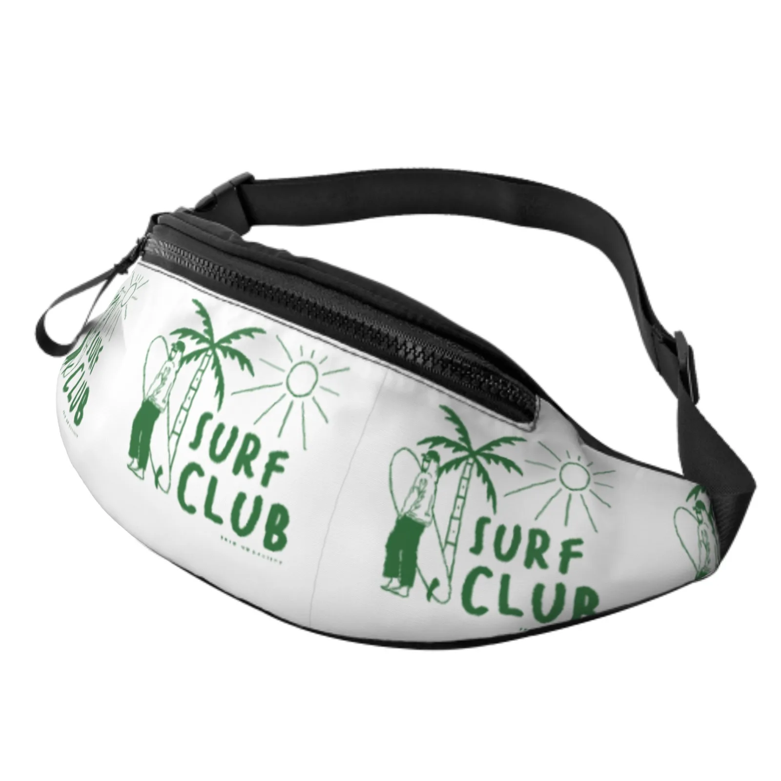

Surf Club Backpack Relax Plam Leave Waist Bag For Men Women Teens Outdoor Sports Running Climbling Mountain