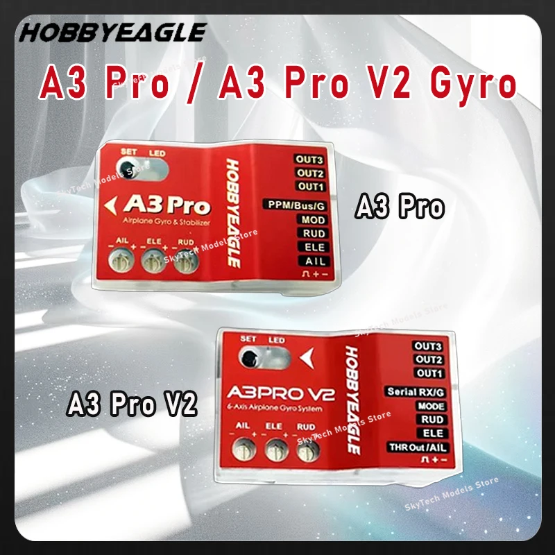 

HobbyEagle A3 Pro/A3 Pro V2 6-осевой гироскопический стабилизатор 32-битный микроконтроллер 6 режимов полета RC часть контроллера с фиксированным крылом