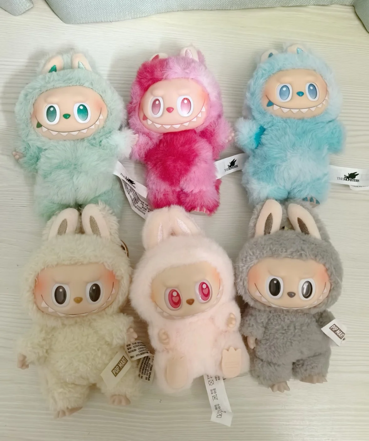 

For Labubu Heartbeat Macaron Enamel The Monsters Face Blind Box Pvc Figurine Tabletop Ornament Kawaii Doll Kid Birthday Gift
