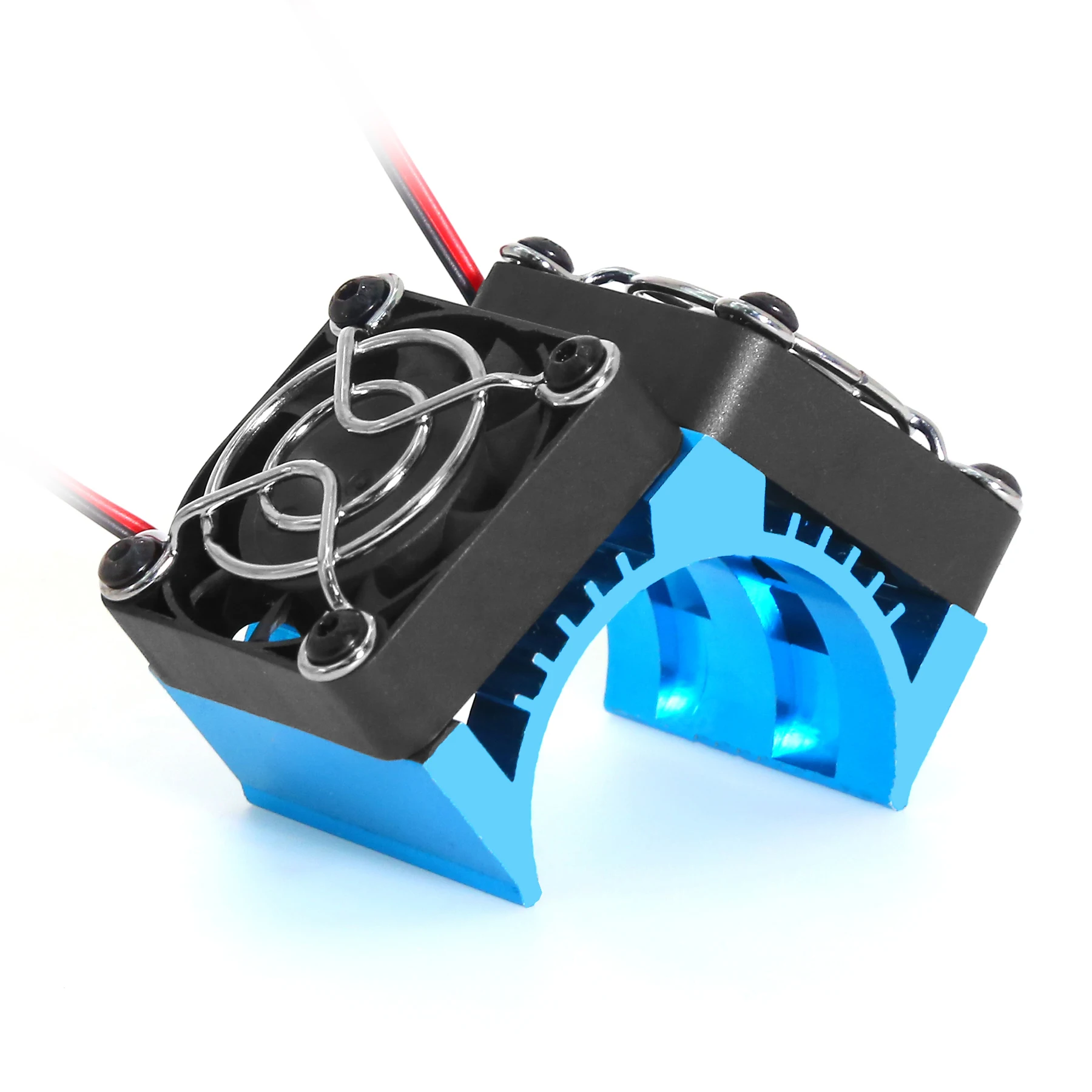 1Pcs Fan RC Heatsink With Dual Cooling Fan RC Car Accessories for Hobbywing Leopard 4268 4274 4092 1/8 1/10 RC Car