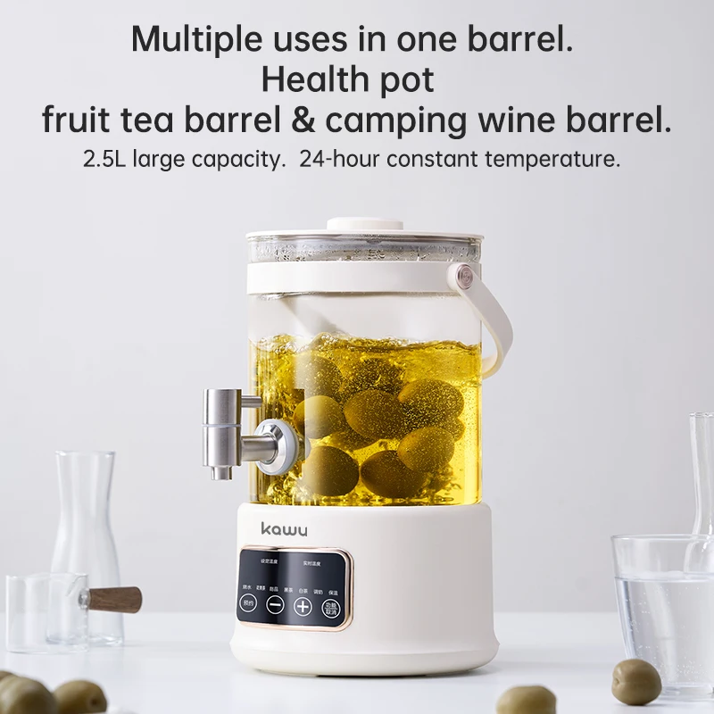 Pote de saúde de torneira, guisado e fervente em um, pote multifuncional de grande capacidade para fazer chá e água fervente