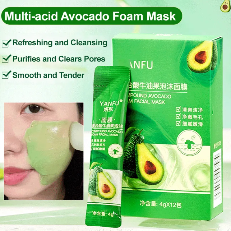

Complex Acid Avocado Cleansing Facial Bubble Mask Blackheads Deep Cleansing Cleansing Facial Bubble Mask