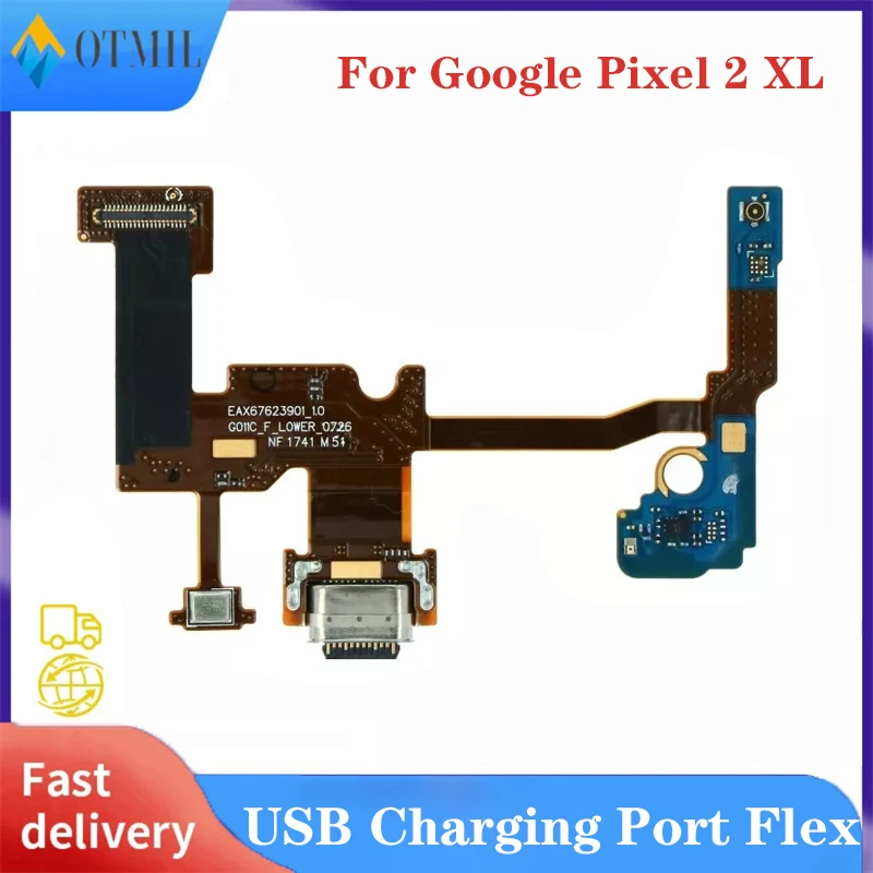 

USB Charging Port Flex Cable For Google Pixel 2 XL Charger Dock Plug Connector Board PCB Replaceable Parts For Google Pixel2XL