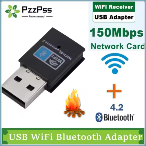 150Mbps Mini USB WiFi Bluetooth Adapter Wireless Network Card 802.11N Antenna Signal Receiver USB Bluetooth Dongle for PC