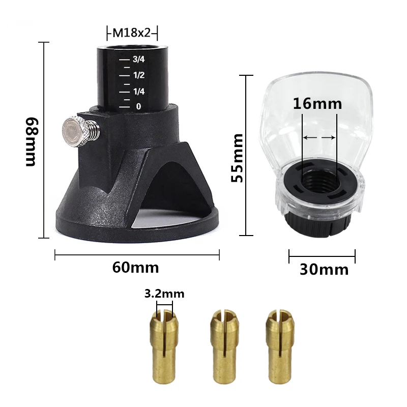 Drill Dedicated Locator A550 Shield Rotary Tool Attachment Accessories located Horn For Dremel Drill Brass Collet Chuck